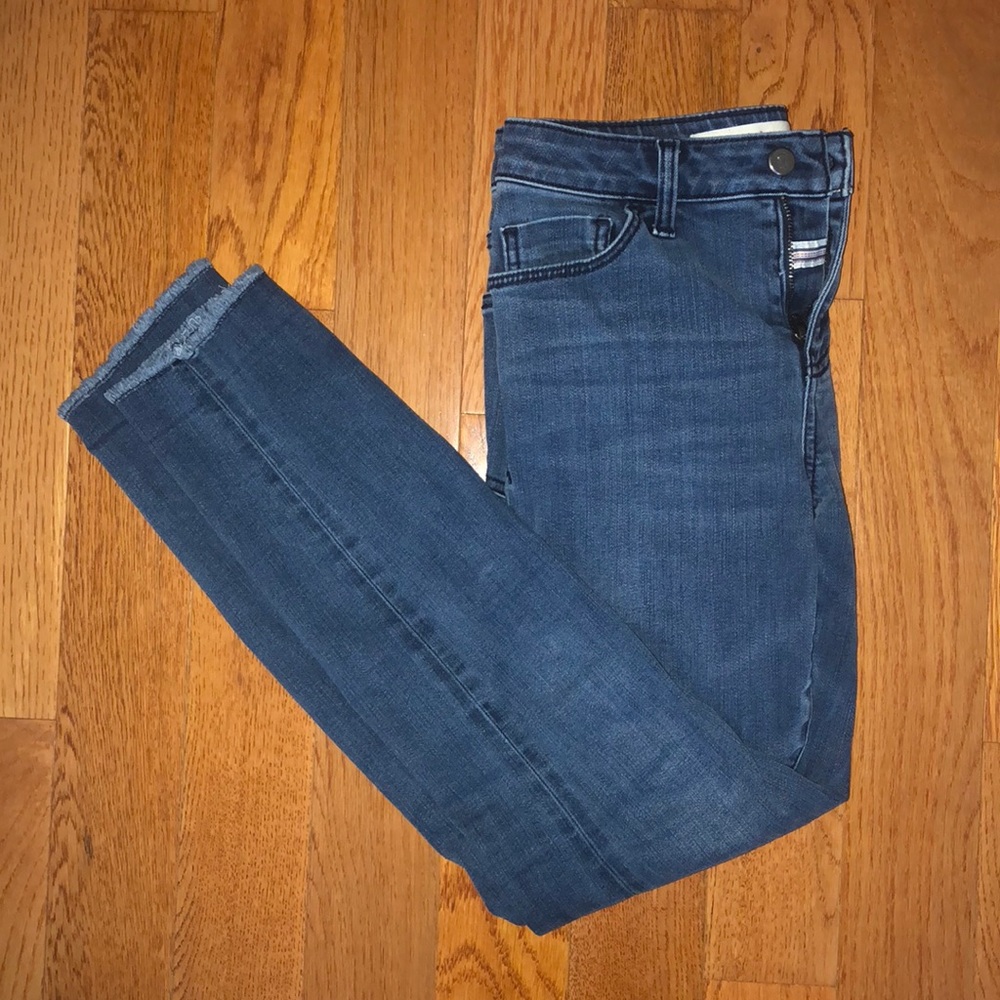 Anthropologie Dark Wash Straight Leg Jeans